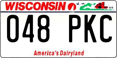WI license plate 048PKC