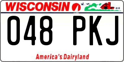 WI license plate 048PKJ