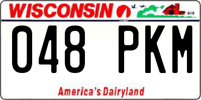WI license plate 048PKM
