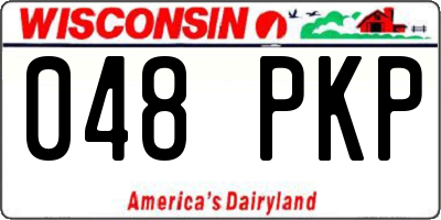 WI license plate 048PKP