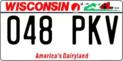 WI license plate 048PKV