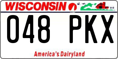 WI license plate 048PKX
