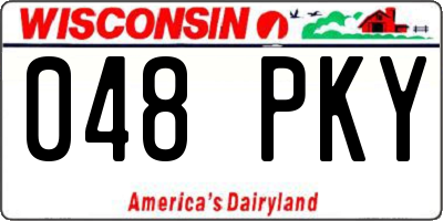WI license plate 048PKY