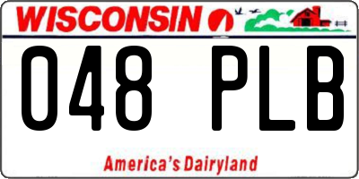 WI license plate 048PLB