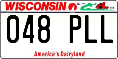 WI license plate 048PLL