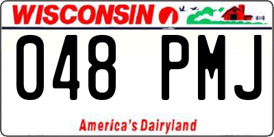 WI license plate 048PMJ