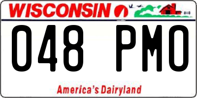 WI license plate 048PMO