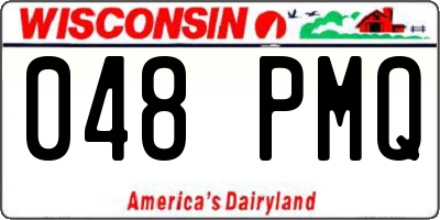 WI license plate 048PMQ