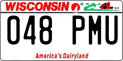 WI license plate 048PMU