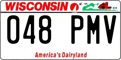 WI license plate 048PMV