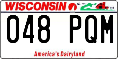 WI license plate 048PQM