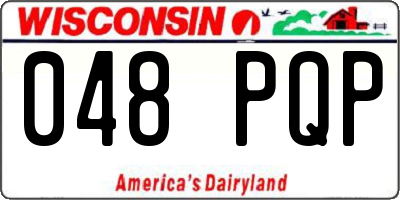 WI license plate 048PQP