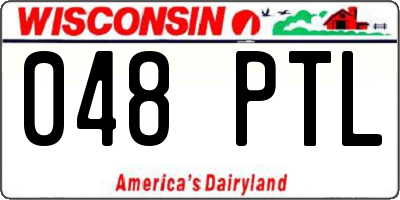 WI license plate 048PTL