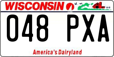 WI license plate 048PXA