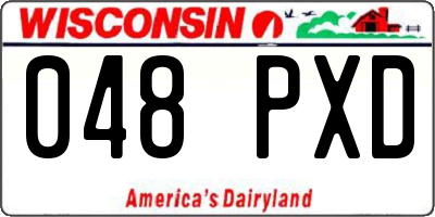 WI license plate 048PXD