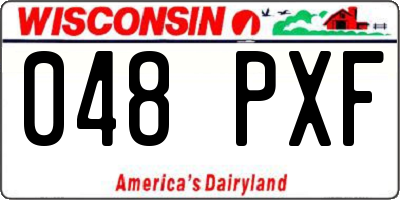 WI license plate 048PXF