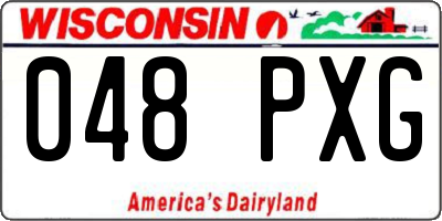 WI license plate 048PXG