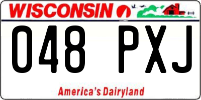 WI license plate 048PXJ
