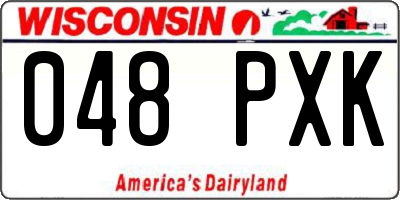 WI license plate 048PXK