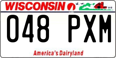 WI license plate 048PXM