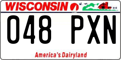 WI license plate 048PXN