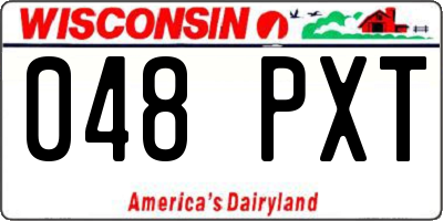 WI license plate 048PXT