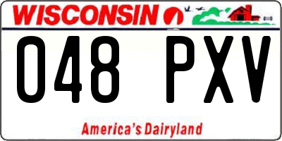 WI license plate 048PXV