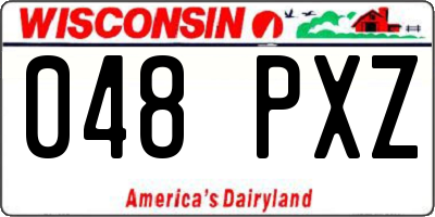 WI license plate 048PXZ