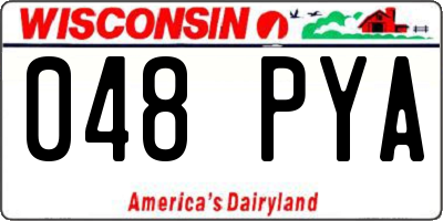 WI license plate 048PYA