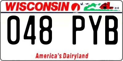 WI license plate 048PYB