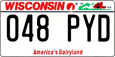 WI license plate 048PYD