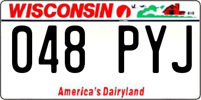 WI license plate 048PYJ
