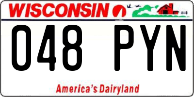 WI license plate 048PYN