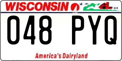 WI license plate 048PYQ