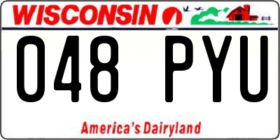 WI license plate 048PYU