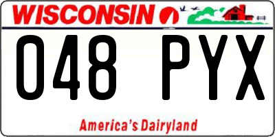WI license plate 048PYX