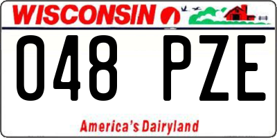 WI license plate 048PZE