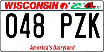 WI license plate 048PZK