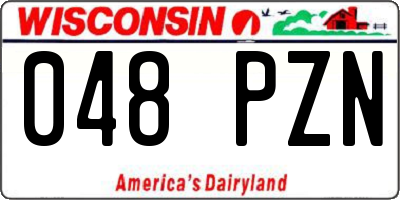 WI license plate 048PZN