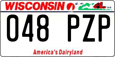 WI license plate 048PZP