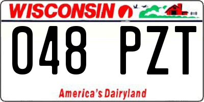 WI license plate 048PZT