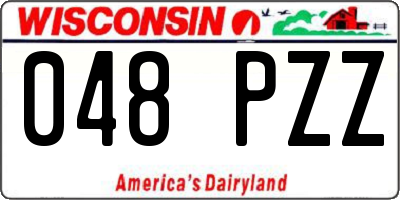 WI license plate 048PZZ