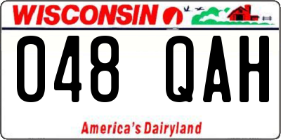 WI license plate 048QAH