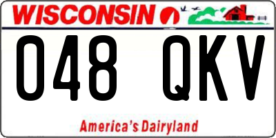 WI license plate 048QKV