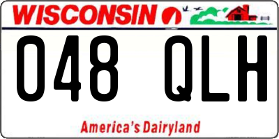 WI license plate 048QLH