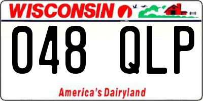 WI license plate 048QLP