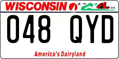 WI license plate 048QYD