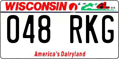 WI license plate 048RKG