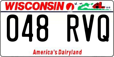 WI license plate 048RVQ