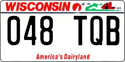 WI license plate 048TQB